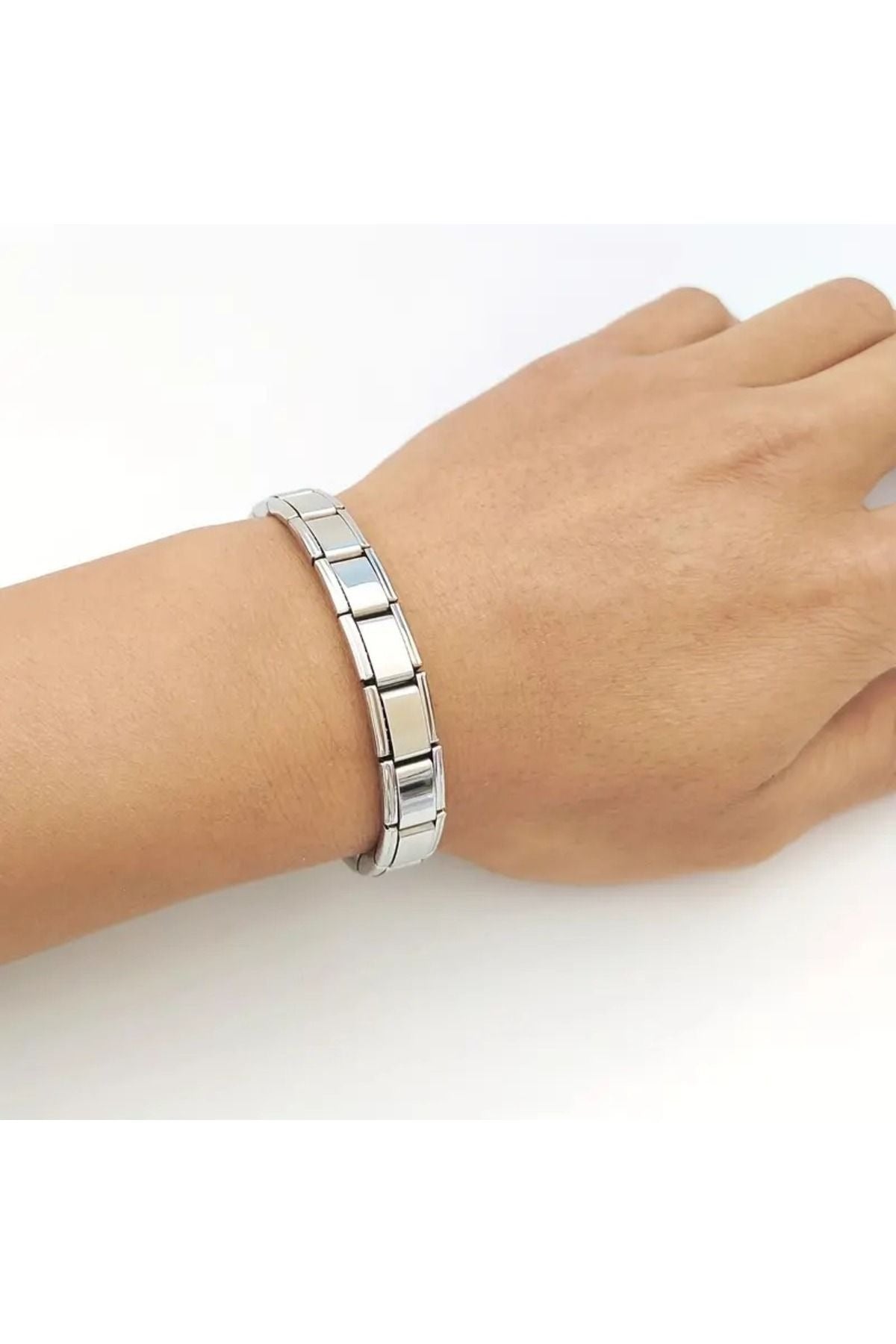 Çelik Charm Bileklik Kişiye Özel Isim Yazılı Charm Bileklik