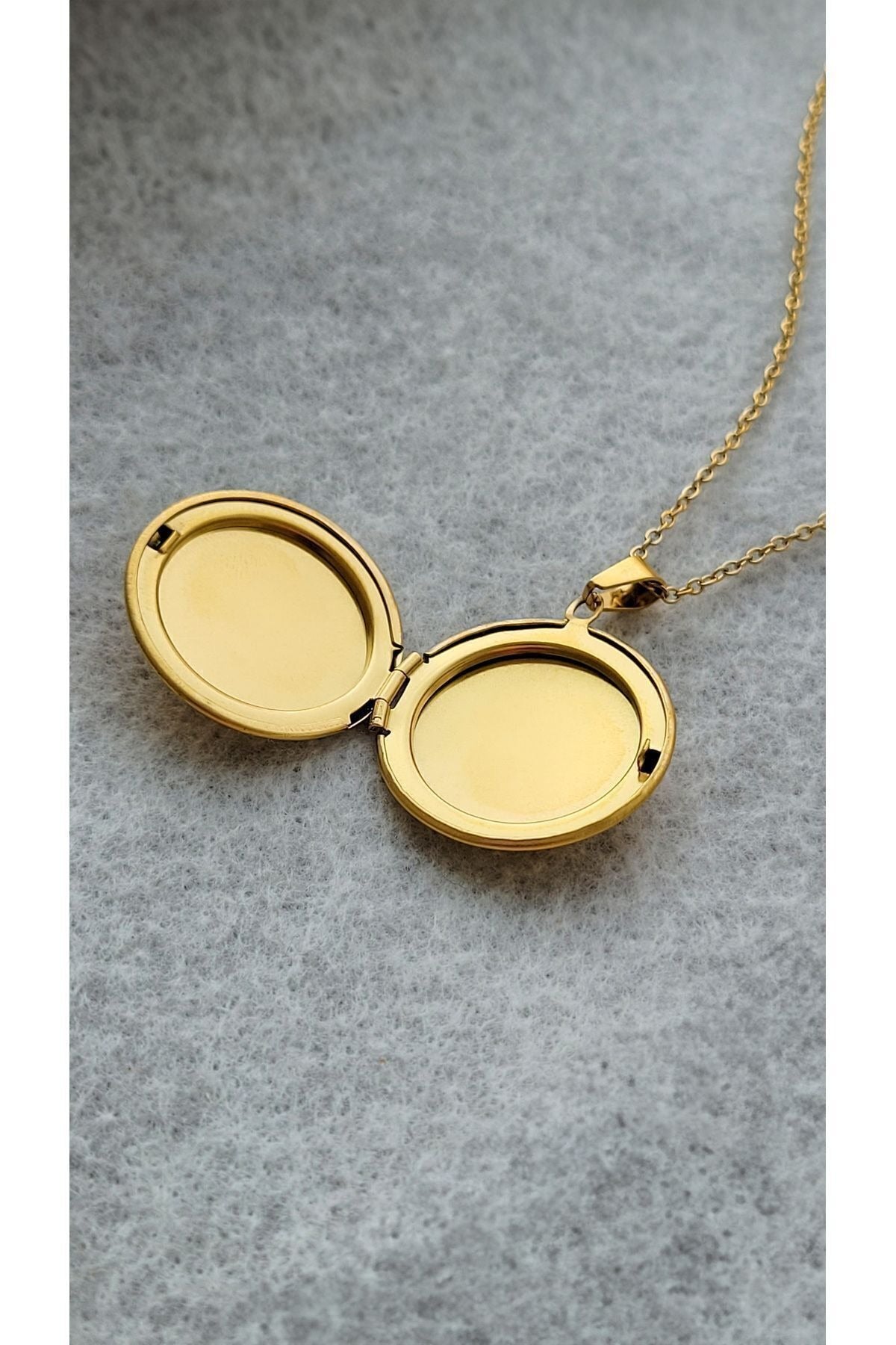 Çelik Fotoğraflı Kolye İçi Açılır Kapaklı Kolye İsim Yazılır Kararmaz