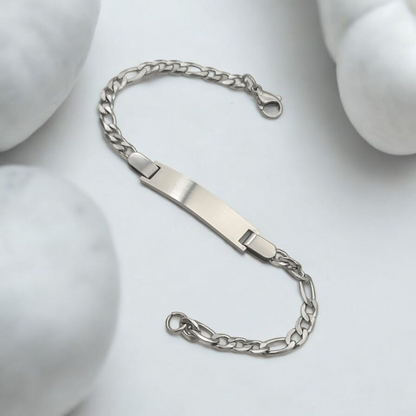 Çelik İsimli Bebek Çocuk Bileklik Künye Kararma Yapmaz